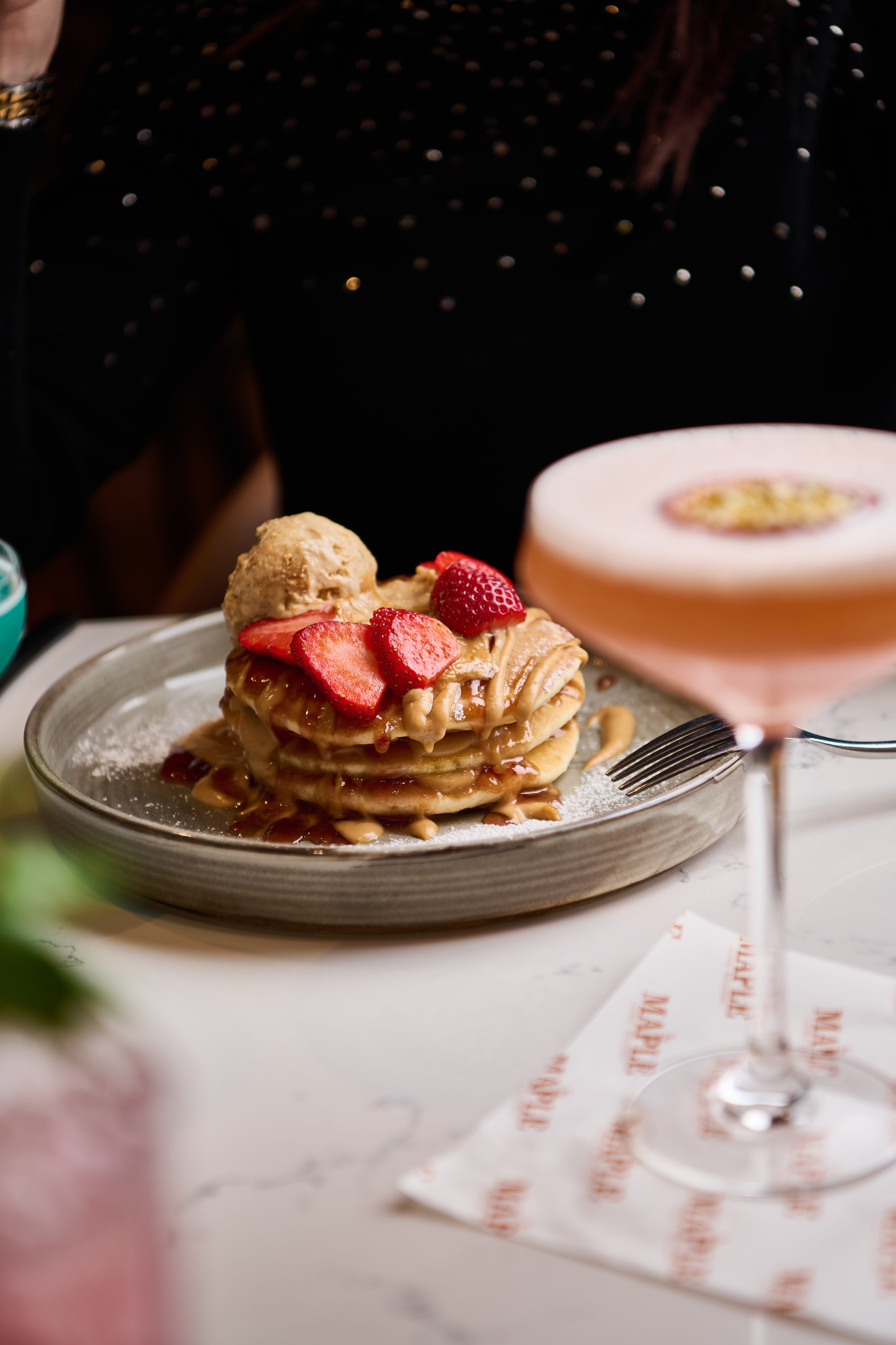 Peanut Butter Pancake Stack