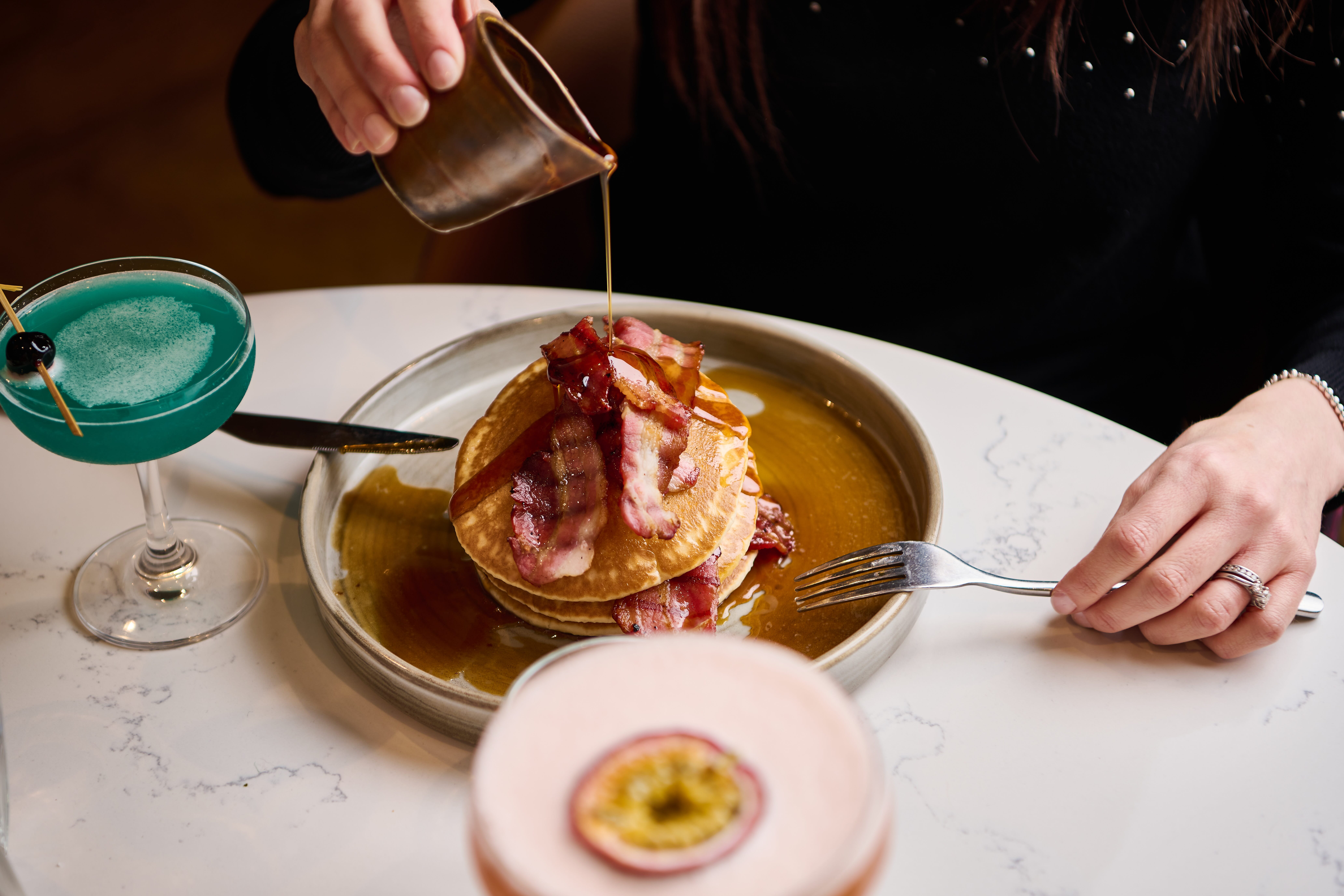 Maple Bacon Pancake Stack