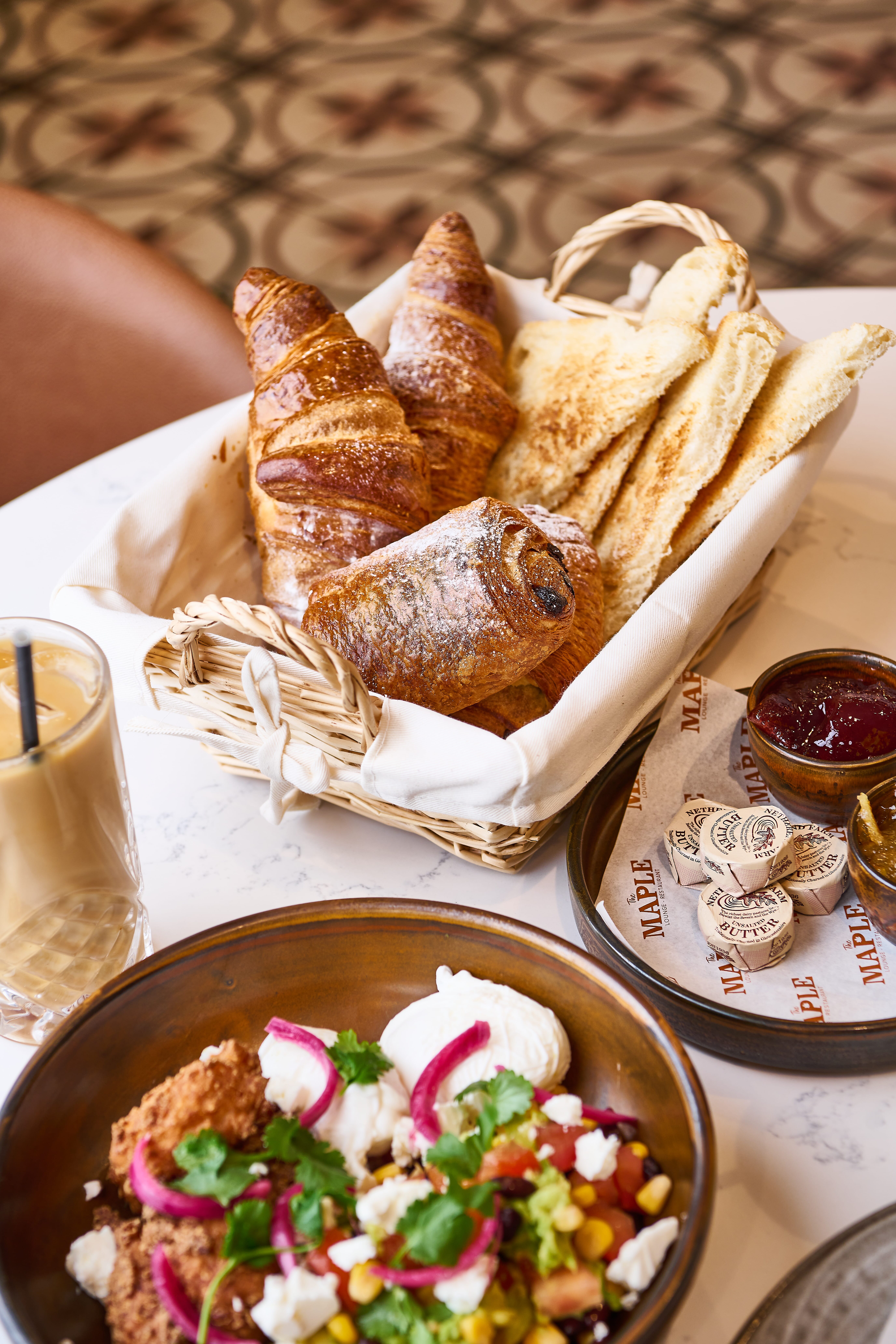 Basket of Pastries, Californian Brunch