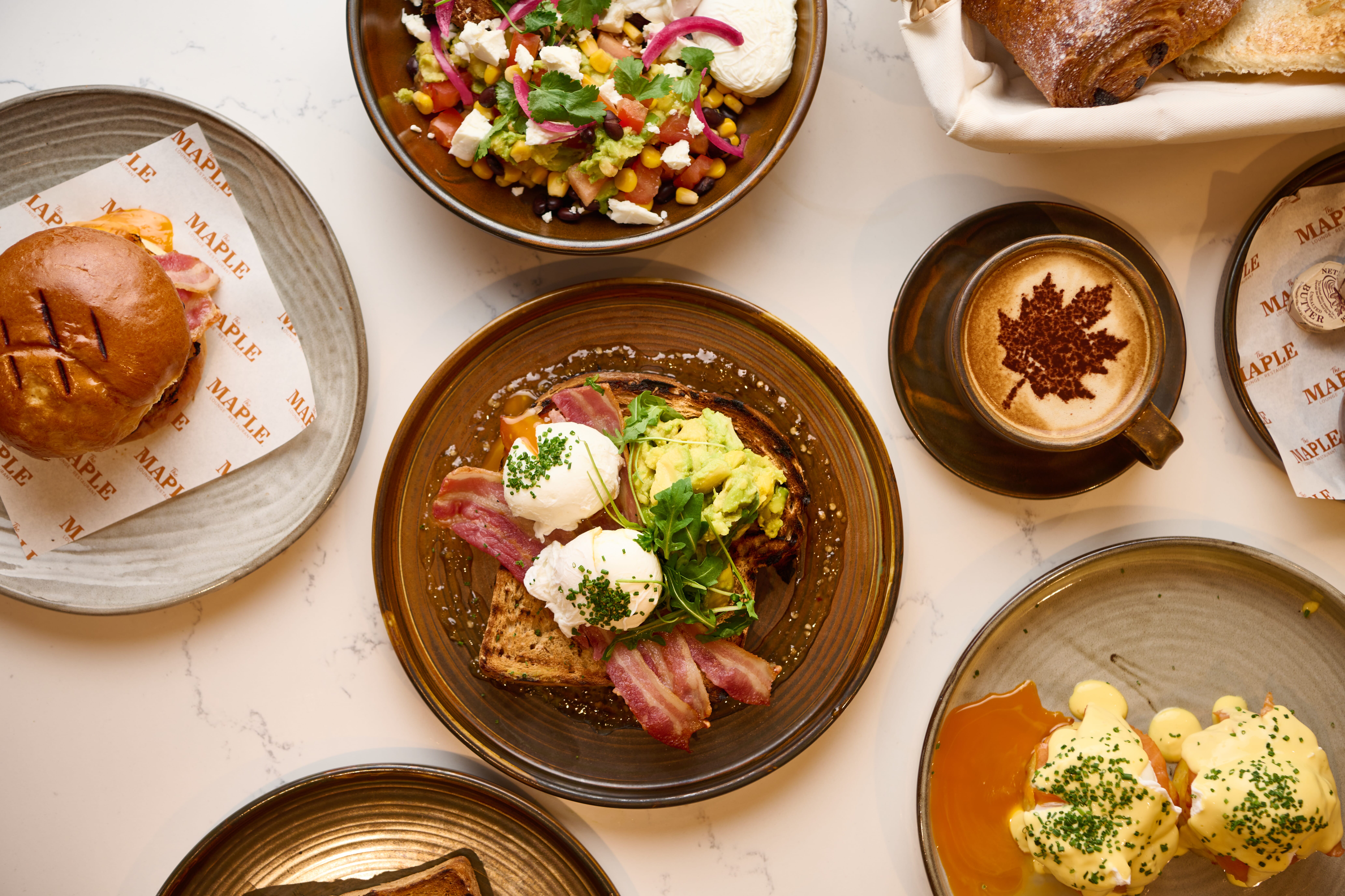 Eggs Benedict, Californian Brunch, Coffee