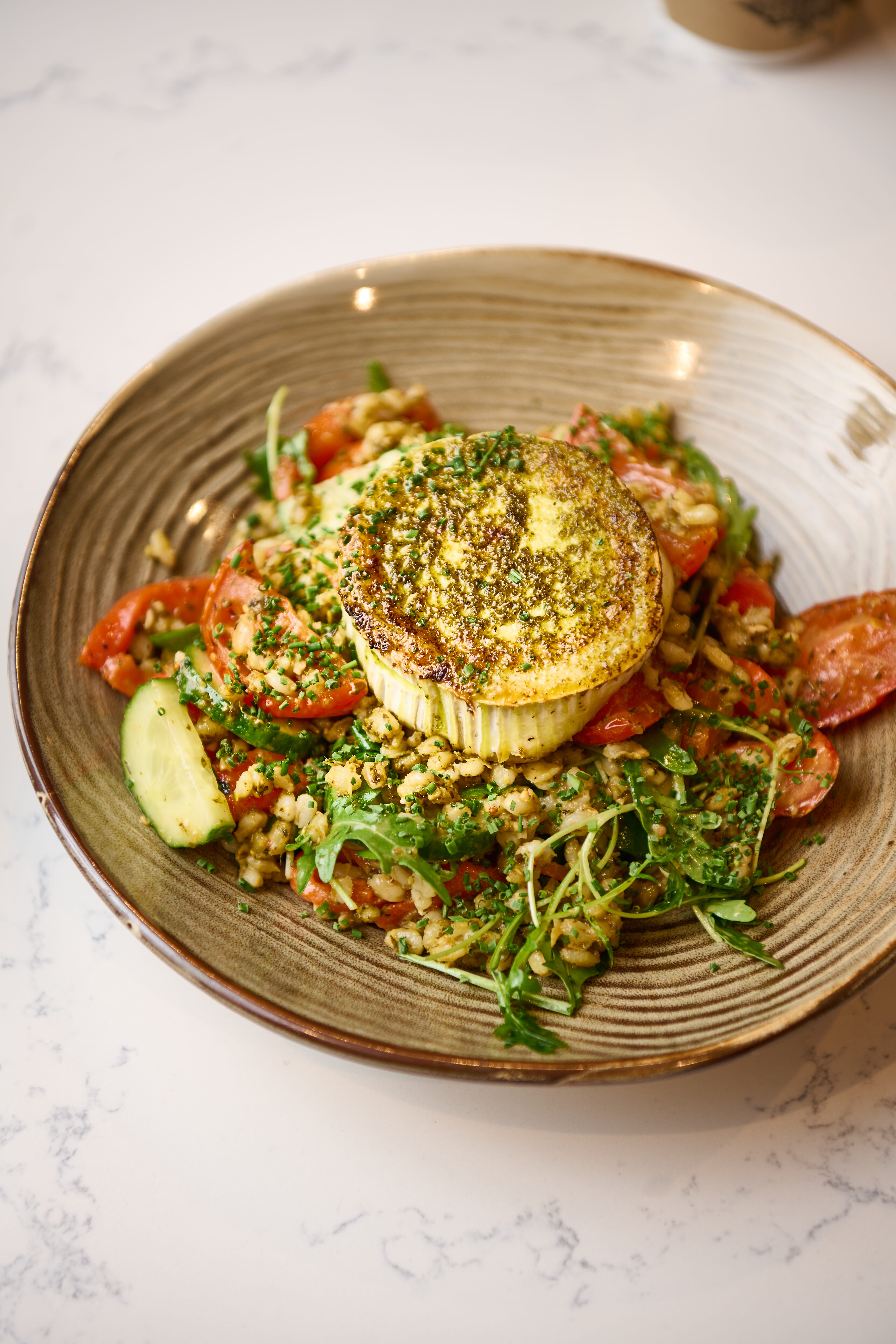 Grilled Goats Cheese Salad