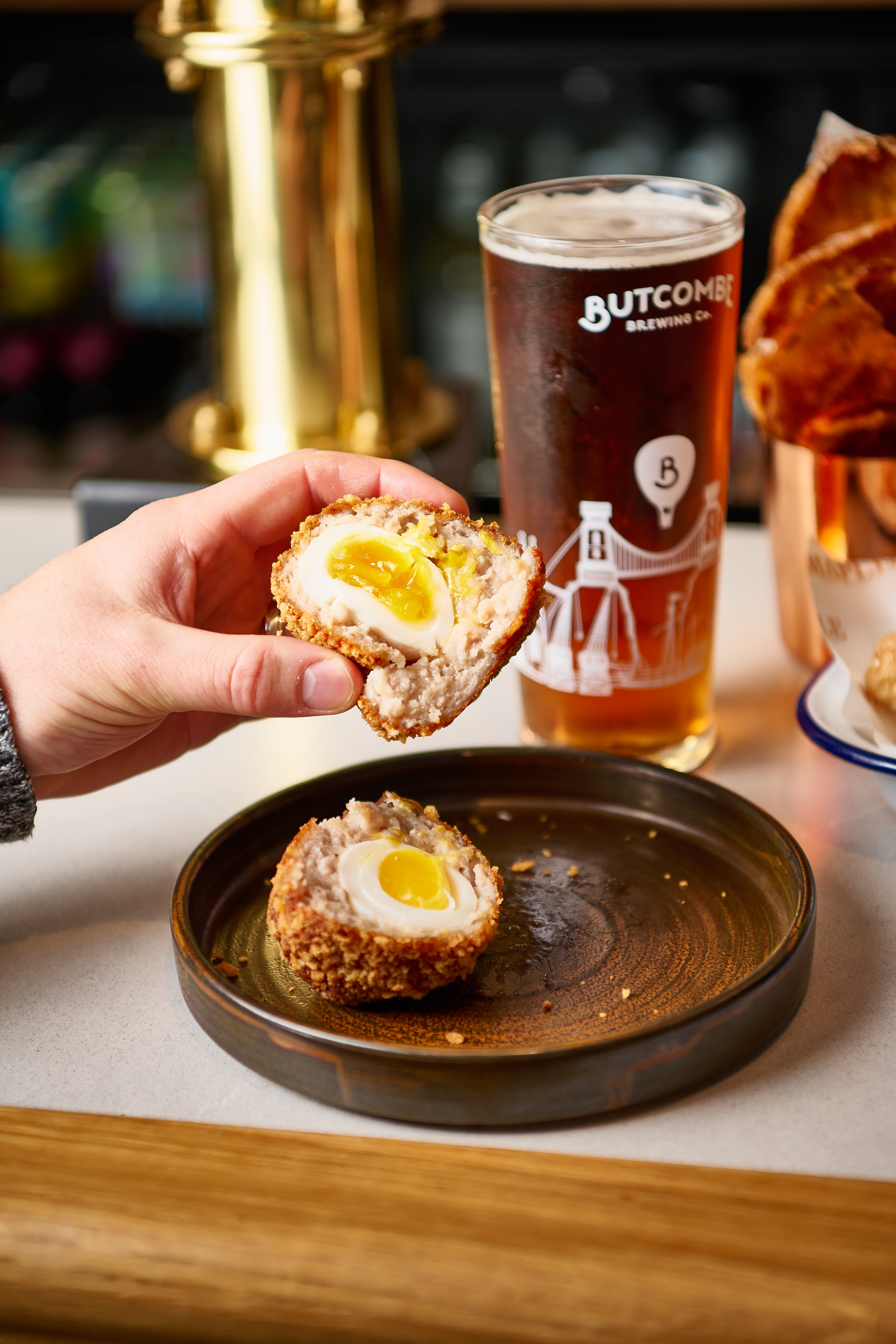 Duck scotch egg