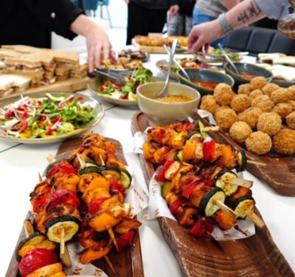 lunch spread for TOUT'S Suite meeting room The Maple Restaurant food packages lunch spread for TOUT'S Suite meeting room The Maple Restaurant food packages